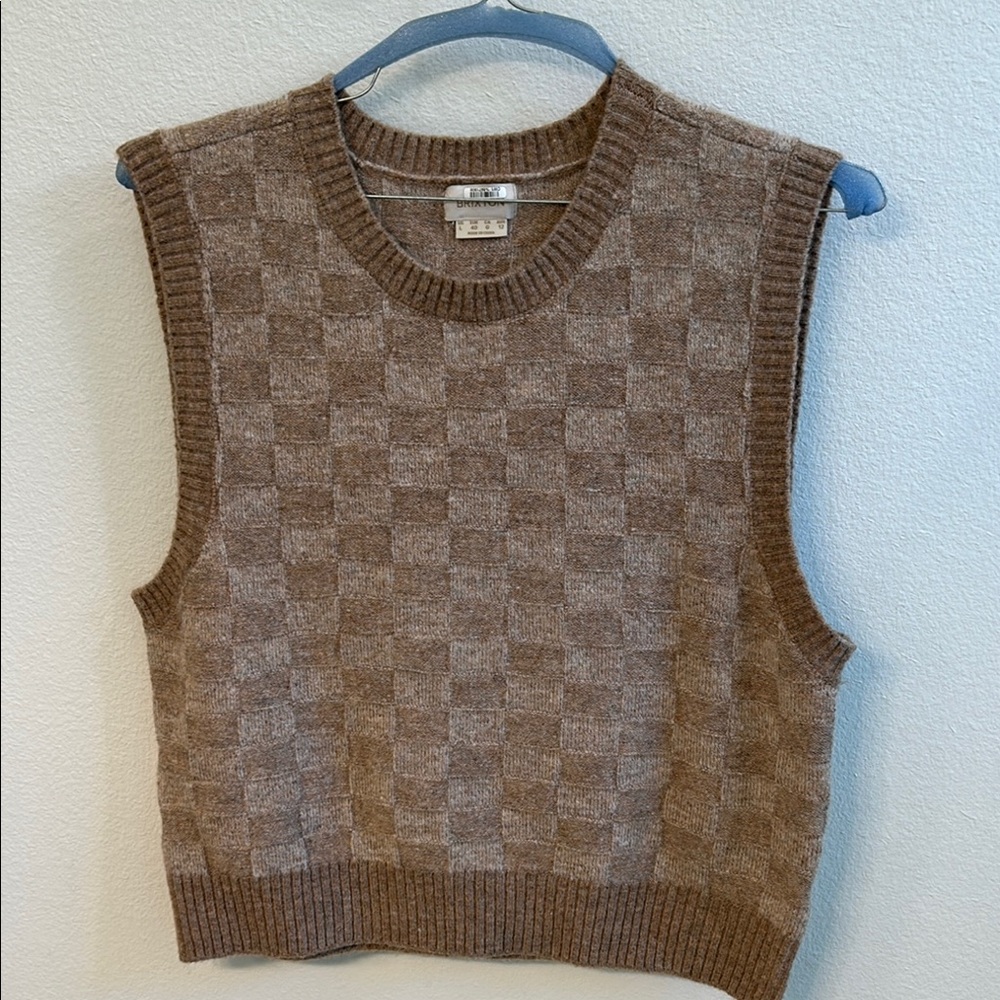 Brixton Checkered Knit Vest